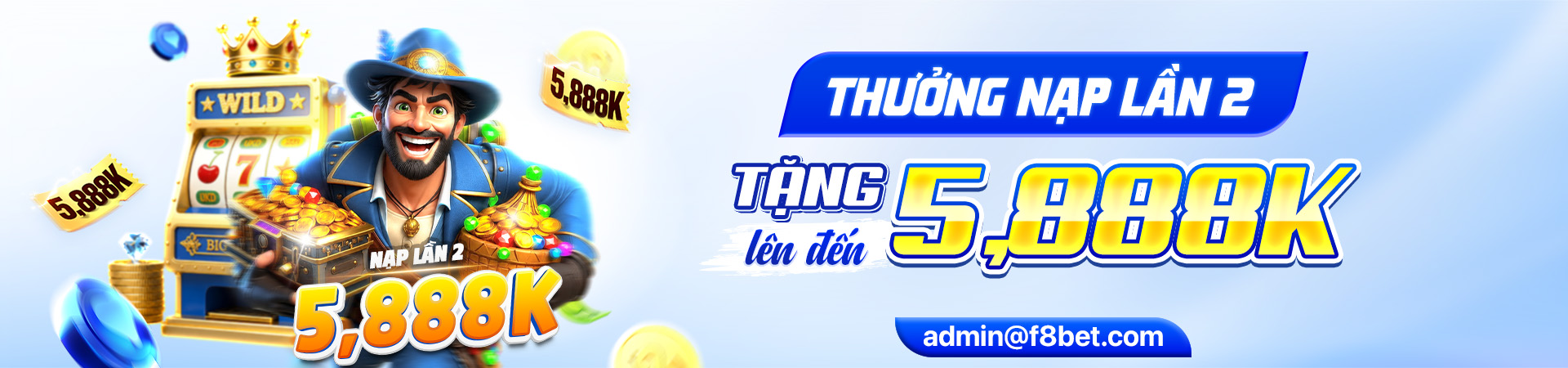 f8bet banner chương trình quà nạp lần 2